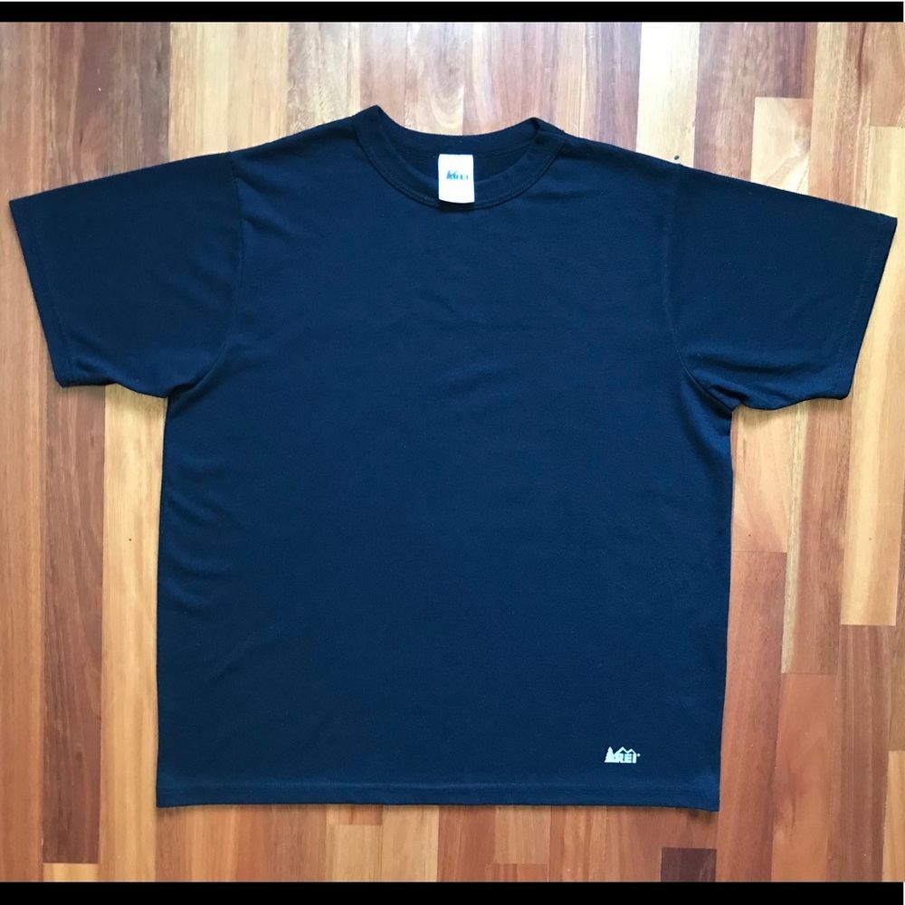 REI Base Layer Shirt Medium Black Quick Dry Tee